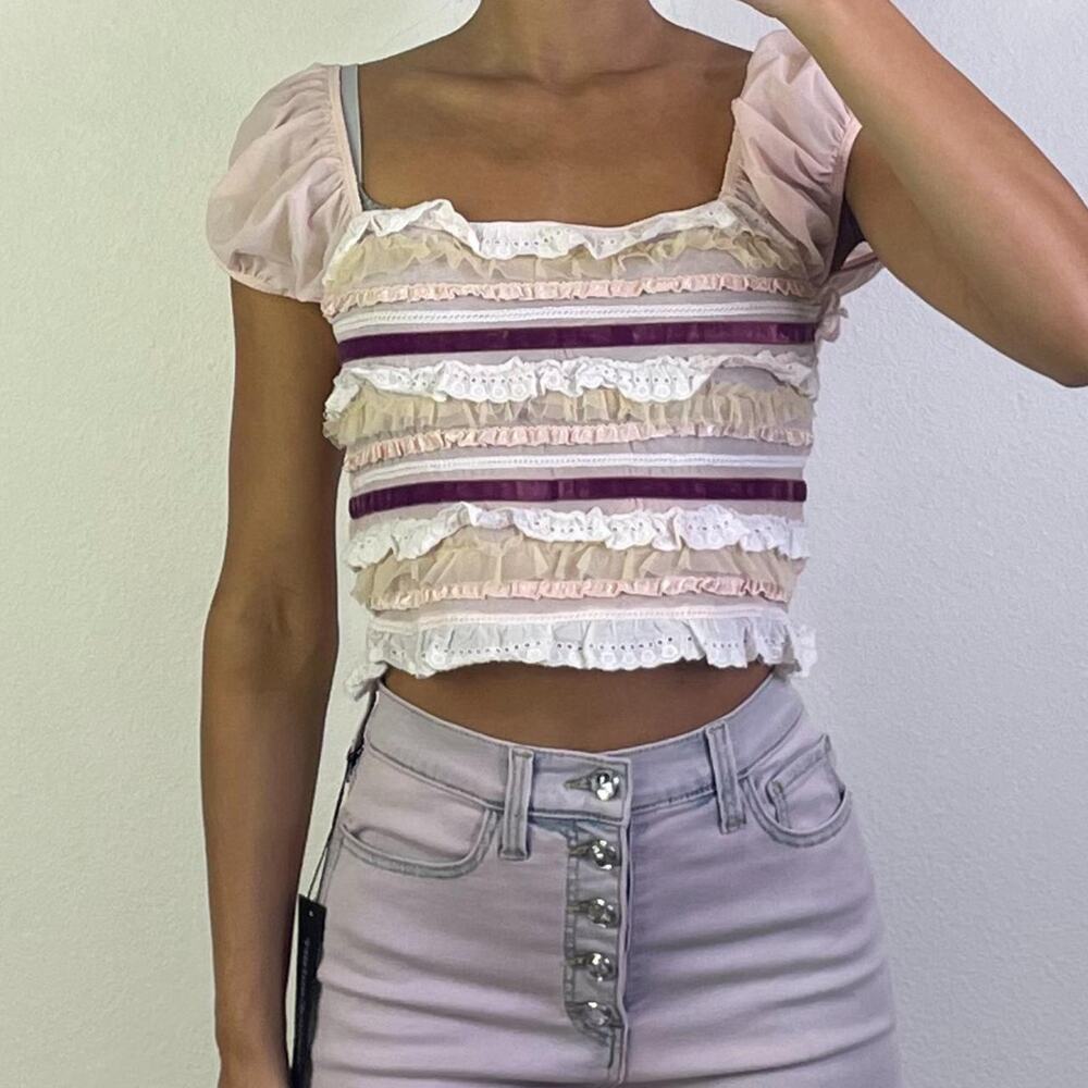 Pink Lace Top
